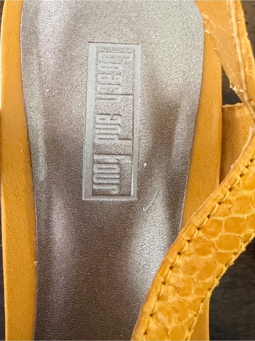 Coach and Four | Yellow Cork Wedge Sandals |  3